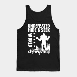 Retro Bigfoot Hide & Seek World Champion Tank Top